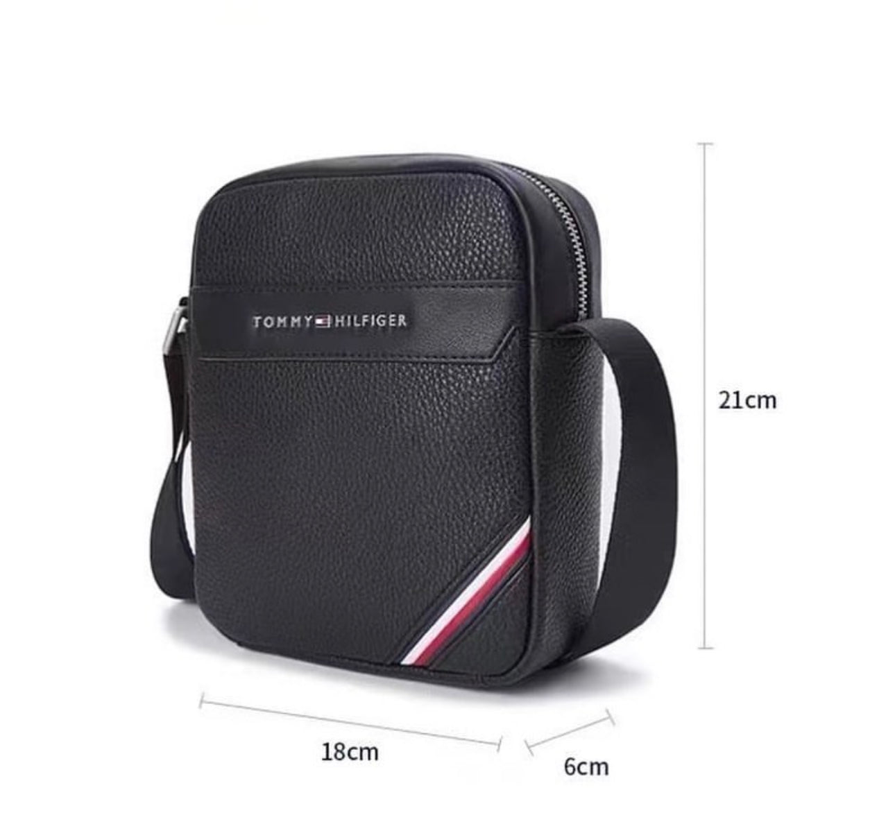 Tommy Hilfiger men cross leather bag