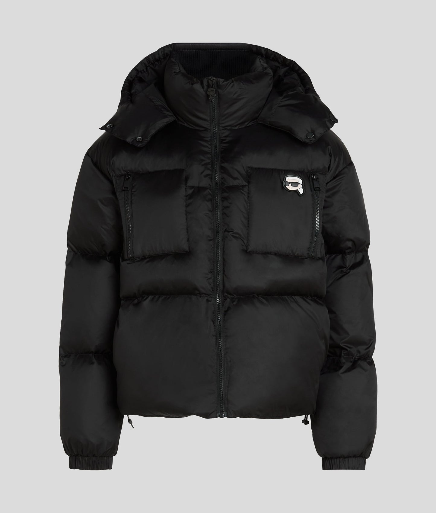 Karl Lagerfeld Women's Black Ikon Puffer
Jacket Removable hoodie