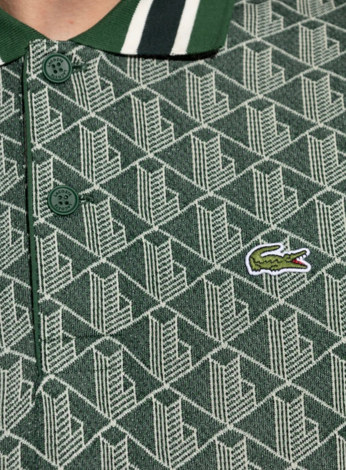 Lacoste Monogram Jacquard Polo Shirt