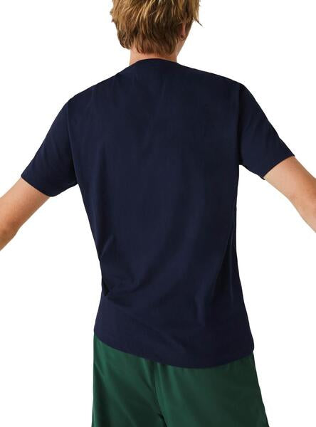 LACOSTE TSHIRT PRNTD NAVY