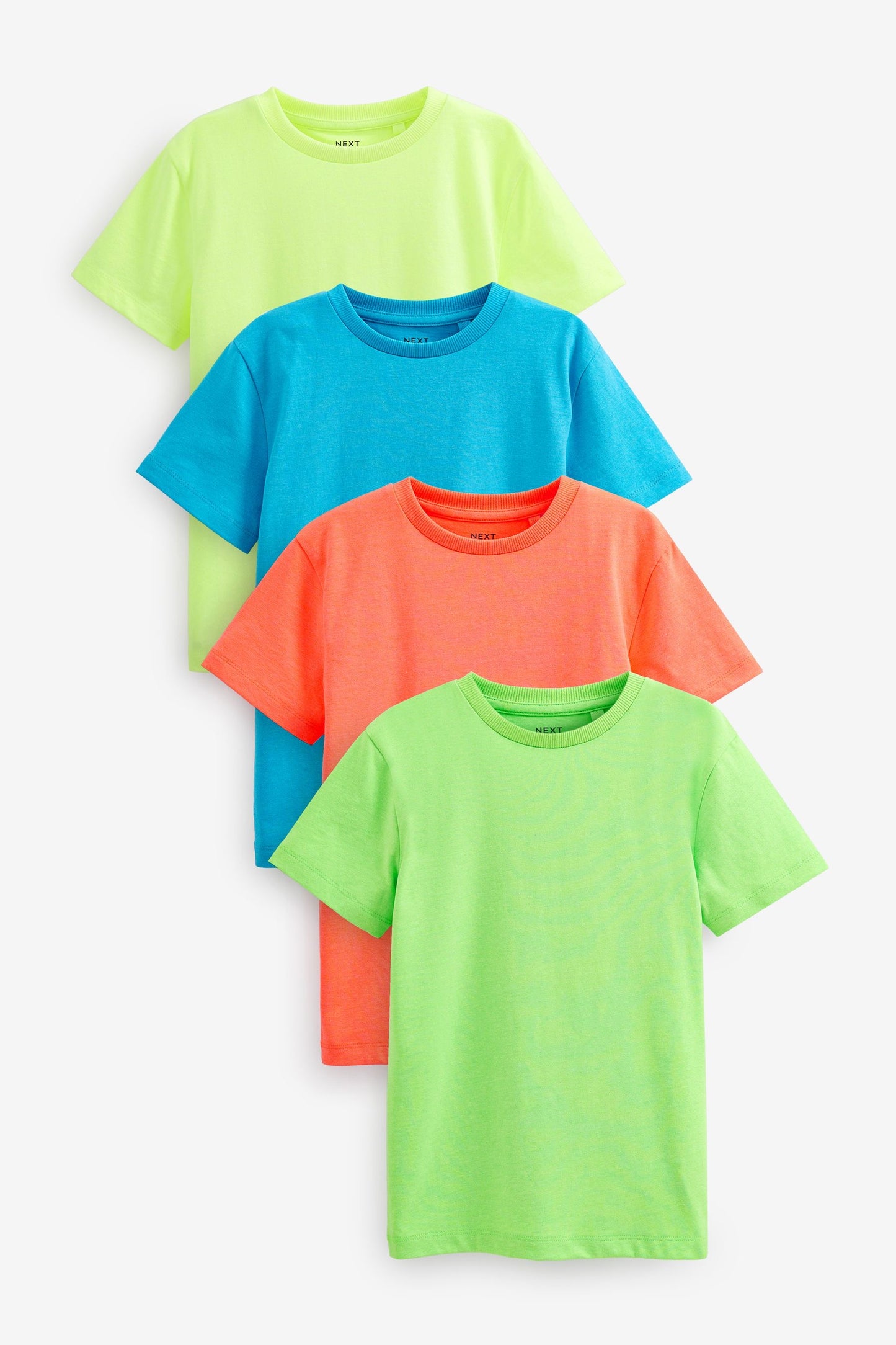 Next Multi Fluro Short Sleeves TShirts 4 Pack