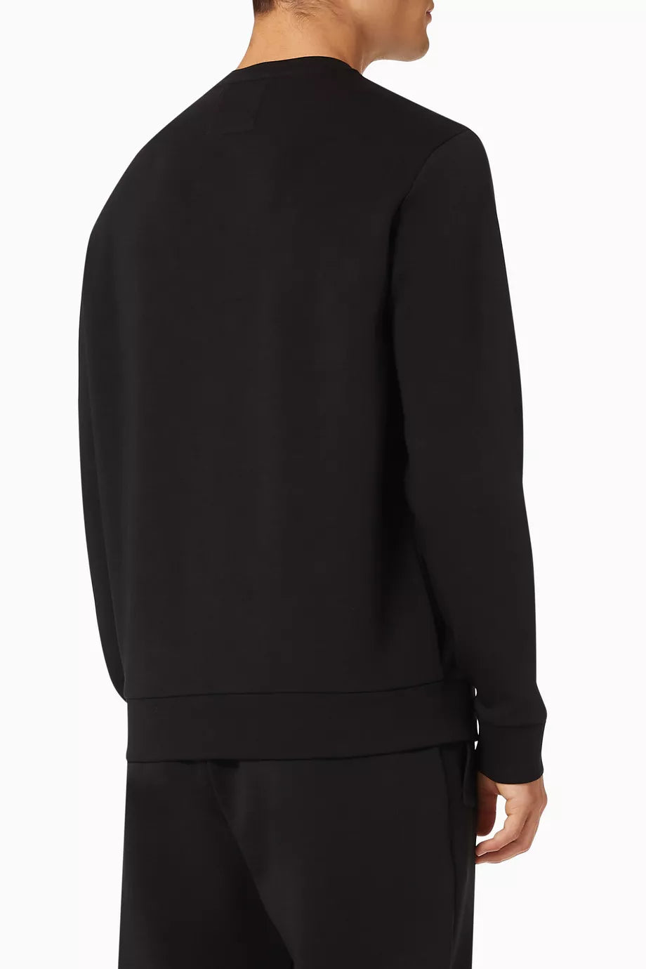 Emporio Armani SWEATSHIRT S-LOGO INTRLOCK BLACK