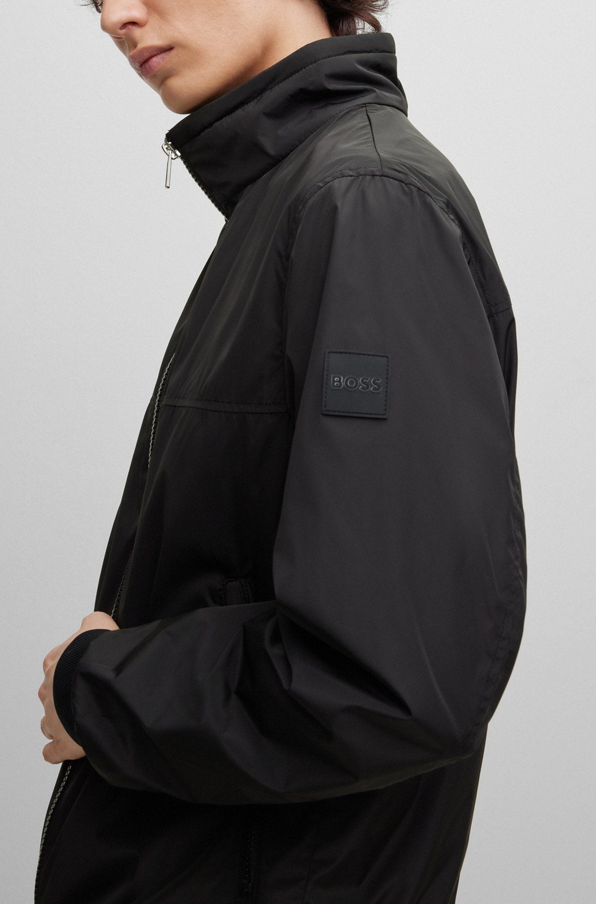 BOSS wind breaker jacket Black color