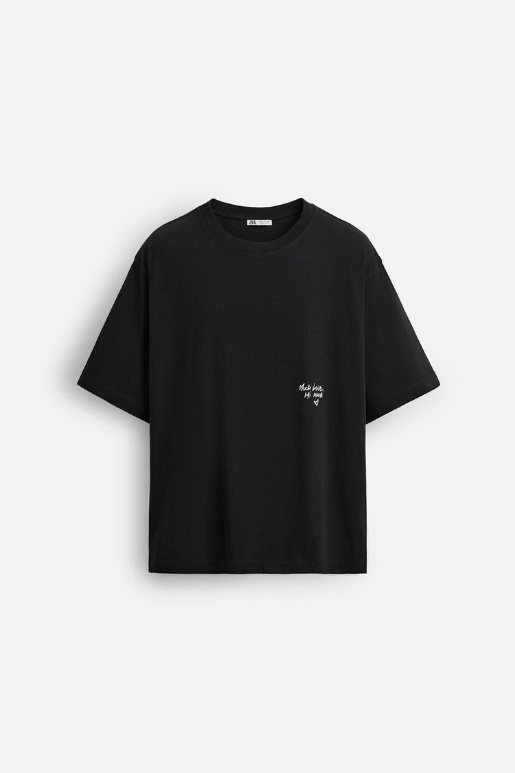 Zara Limited Edition Slogan Print T-Shirt