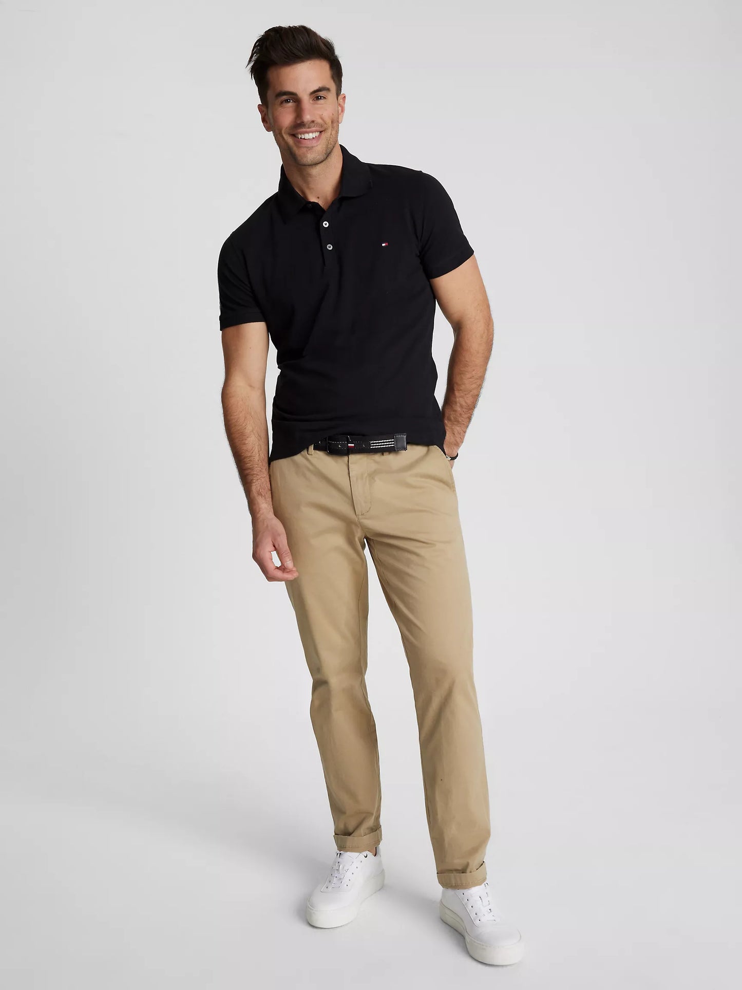 Tommy hilfiger polo black tshirt slim fit