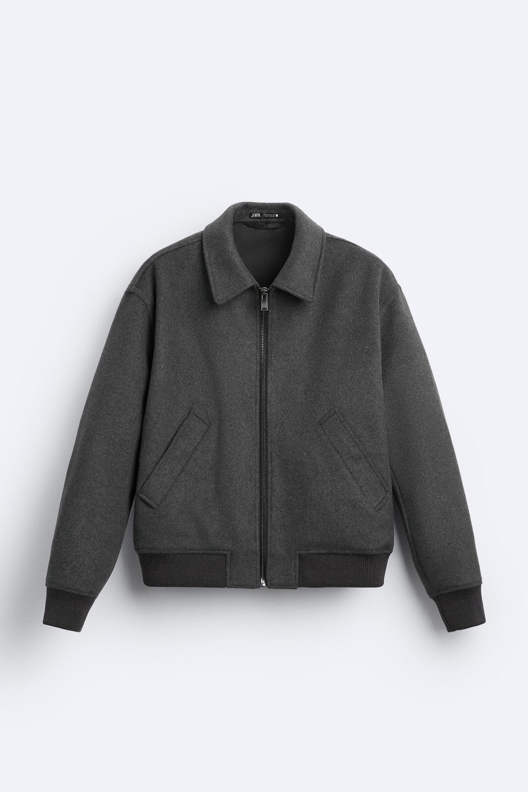 ZARA Jacket Wool Blend Dark Gray