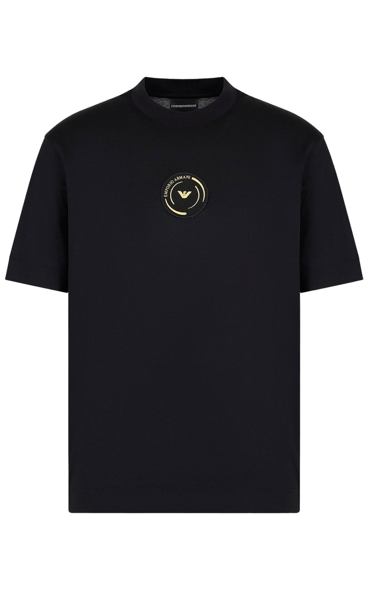 EMPORIO ARMANI men Micro Eagle Logo T-shirt in Lyocell-blend Jersey Slim Fit
