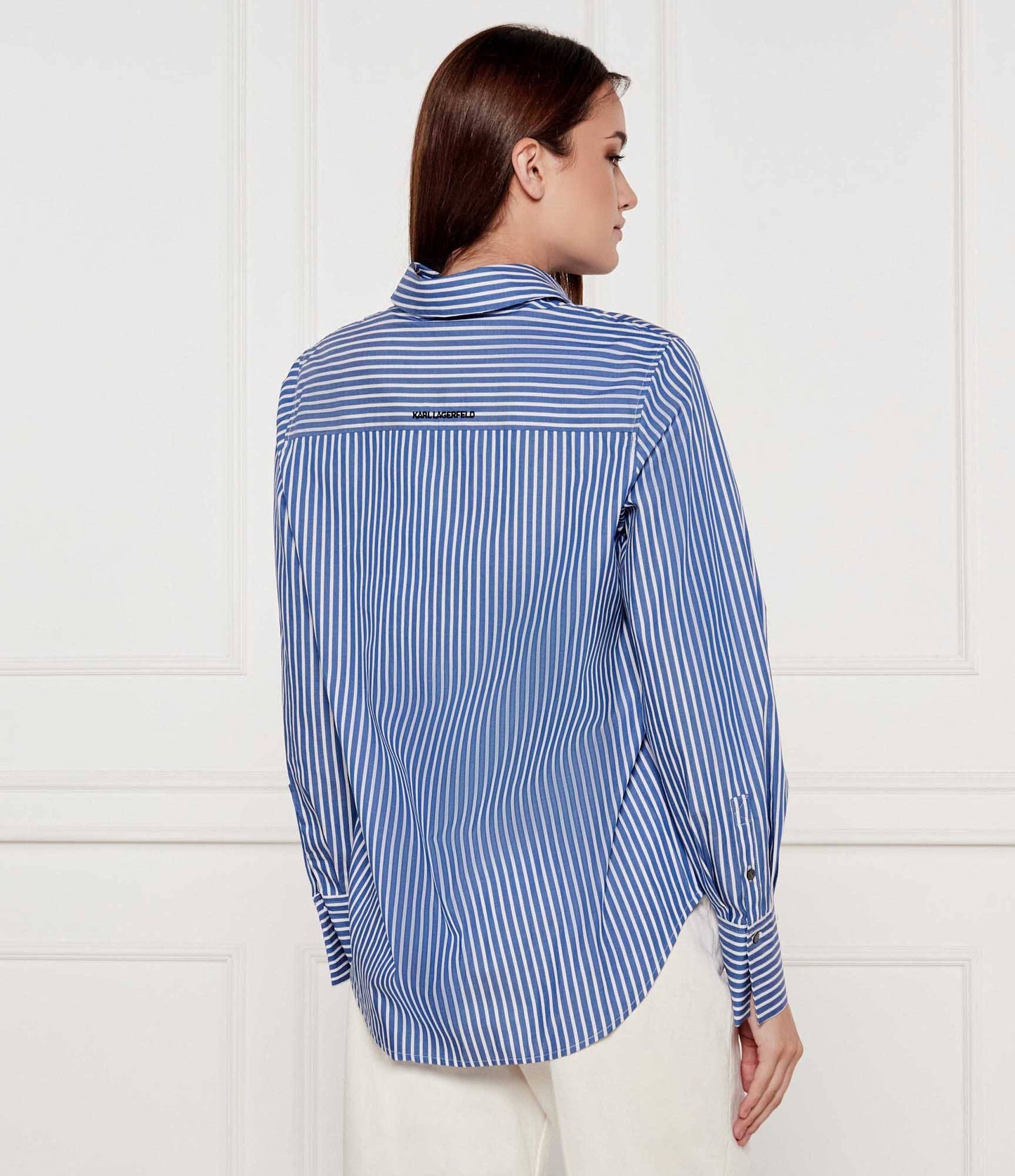 KARL LAGERFELD Women oversized shirt baby blue