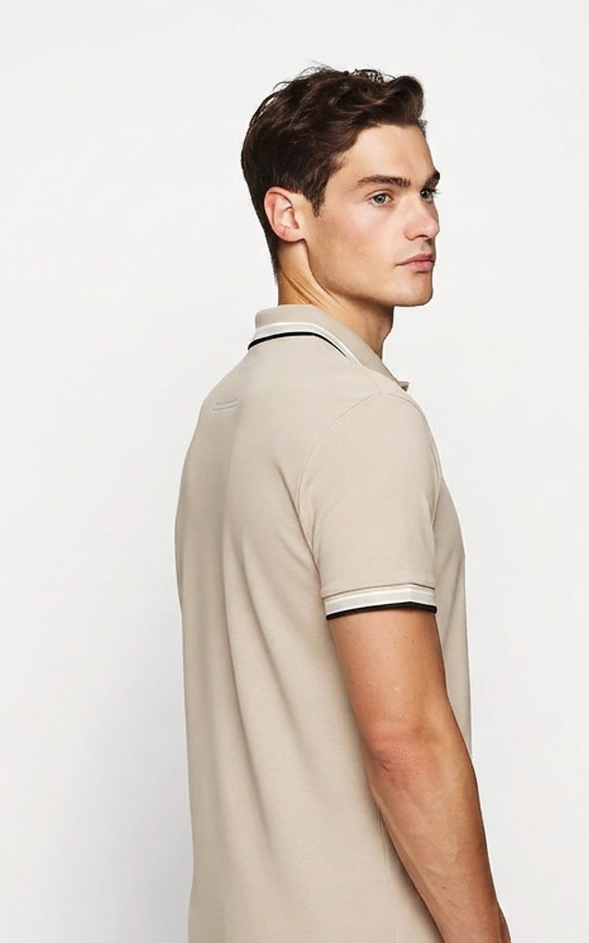 BOSS PADDY POLO SHIRT IN COTTON PIQUÉ WITH LOGO UNDERCOLLAR