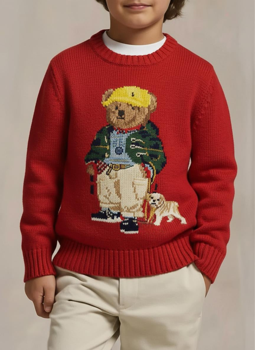 Polo Ralph Lauren Polo Bear knit sweater RED