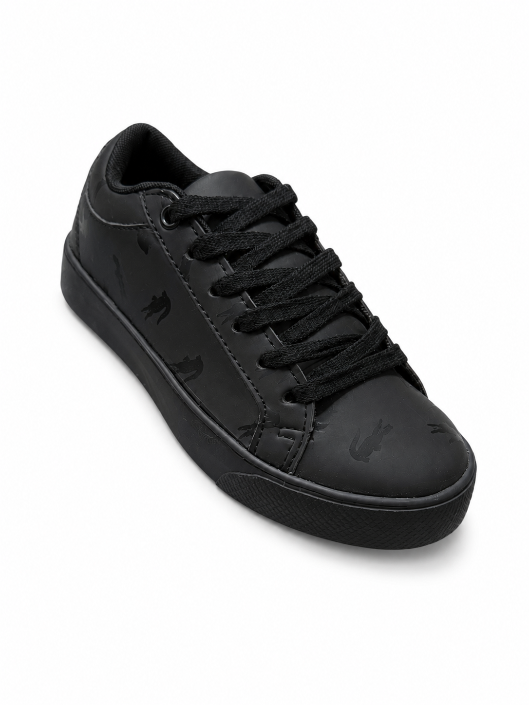 Lacoste straightset cus black kids shoes unisex