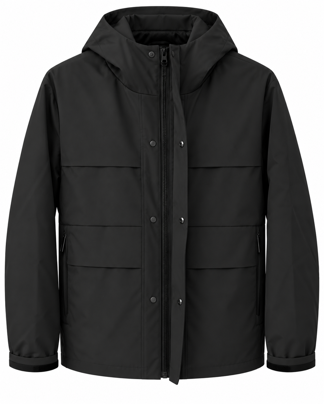 Zara Black Hooded Jacket