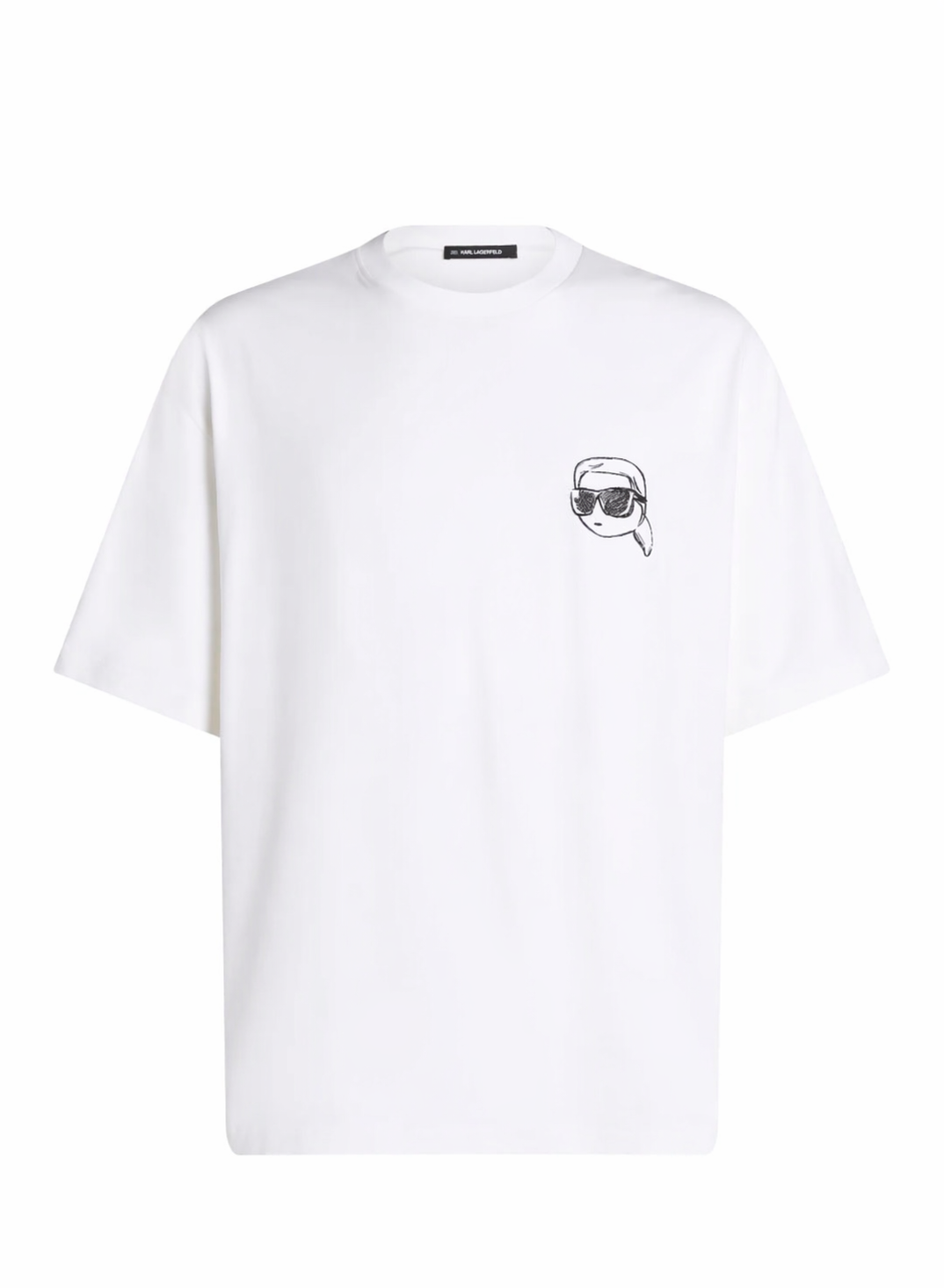 Karl Lagerfeld ikonk oversized white tshirt
