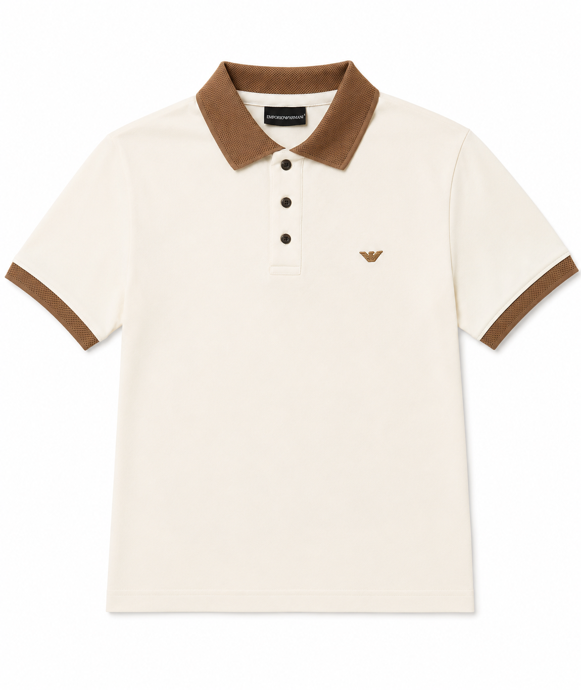 Emporio armani logo slim fit polo tshirt