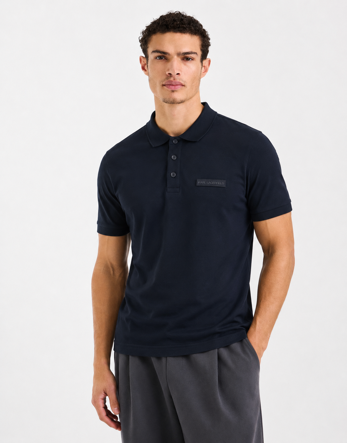 Karl Lagerfeld navy polo shirt