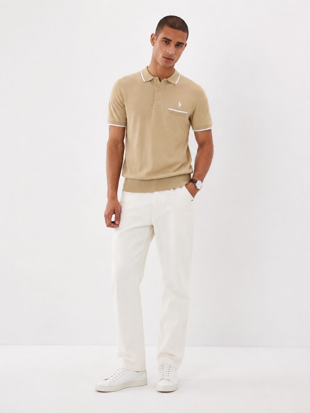 Polo Ralph Lauren men's polo shirt beige