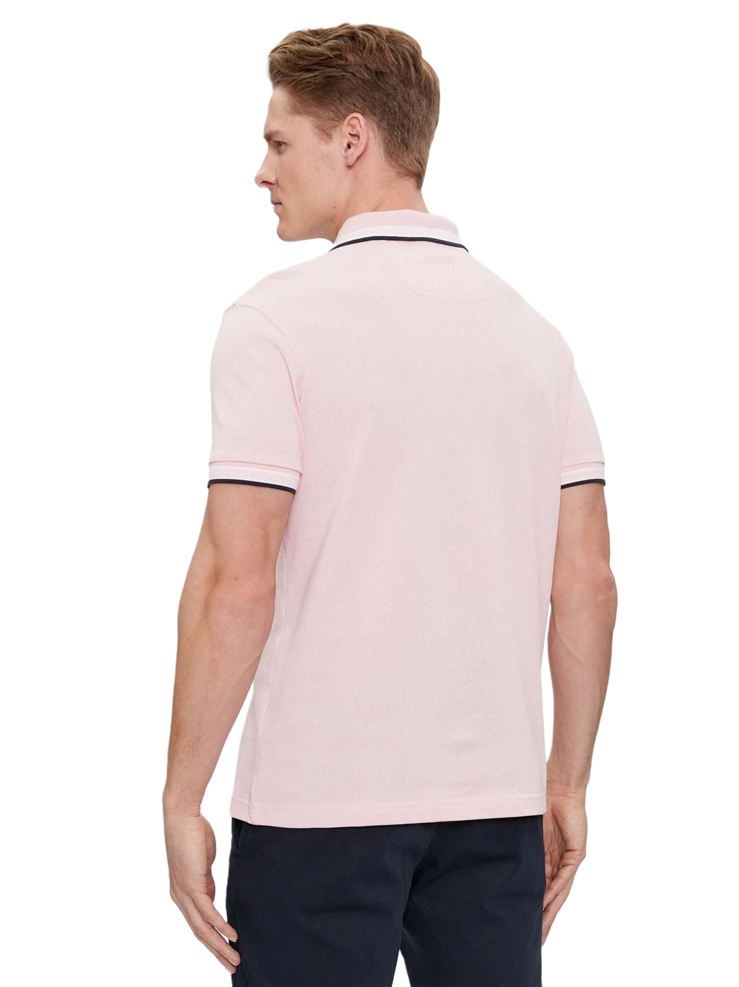 BOSS PADDY POLO SHIRT IN COTTON PIQUÉ WITH LOGO UNDERCOLLAR