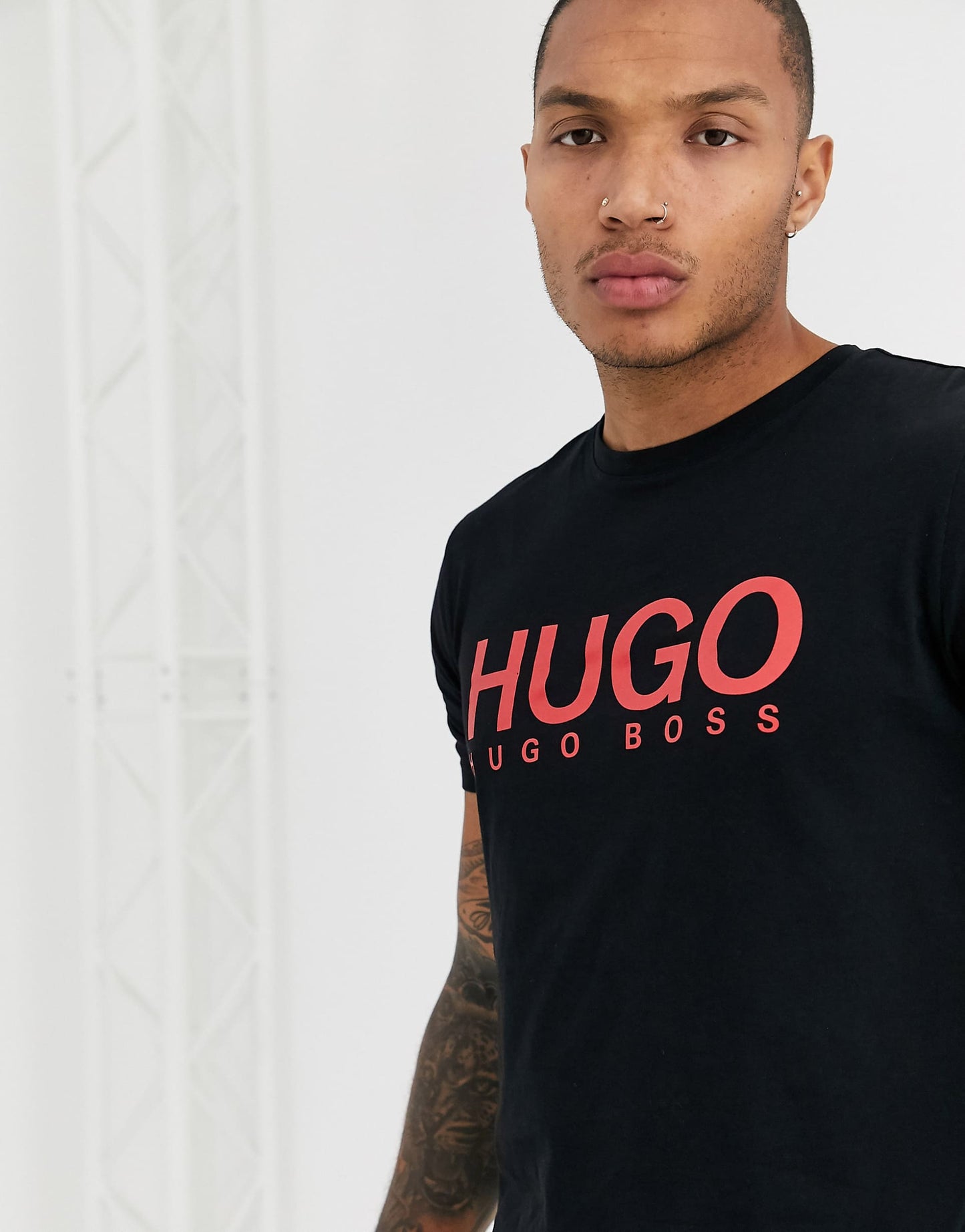 HUGO RED BG LOGO TSHIRT Black