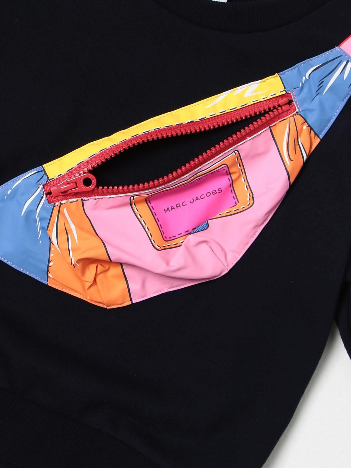 MARC JACOBS Girls Blue Crossbody Bag Sweatshirt