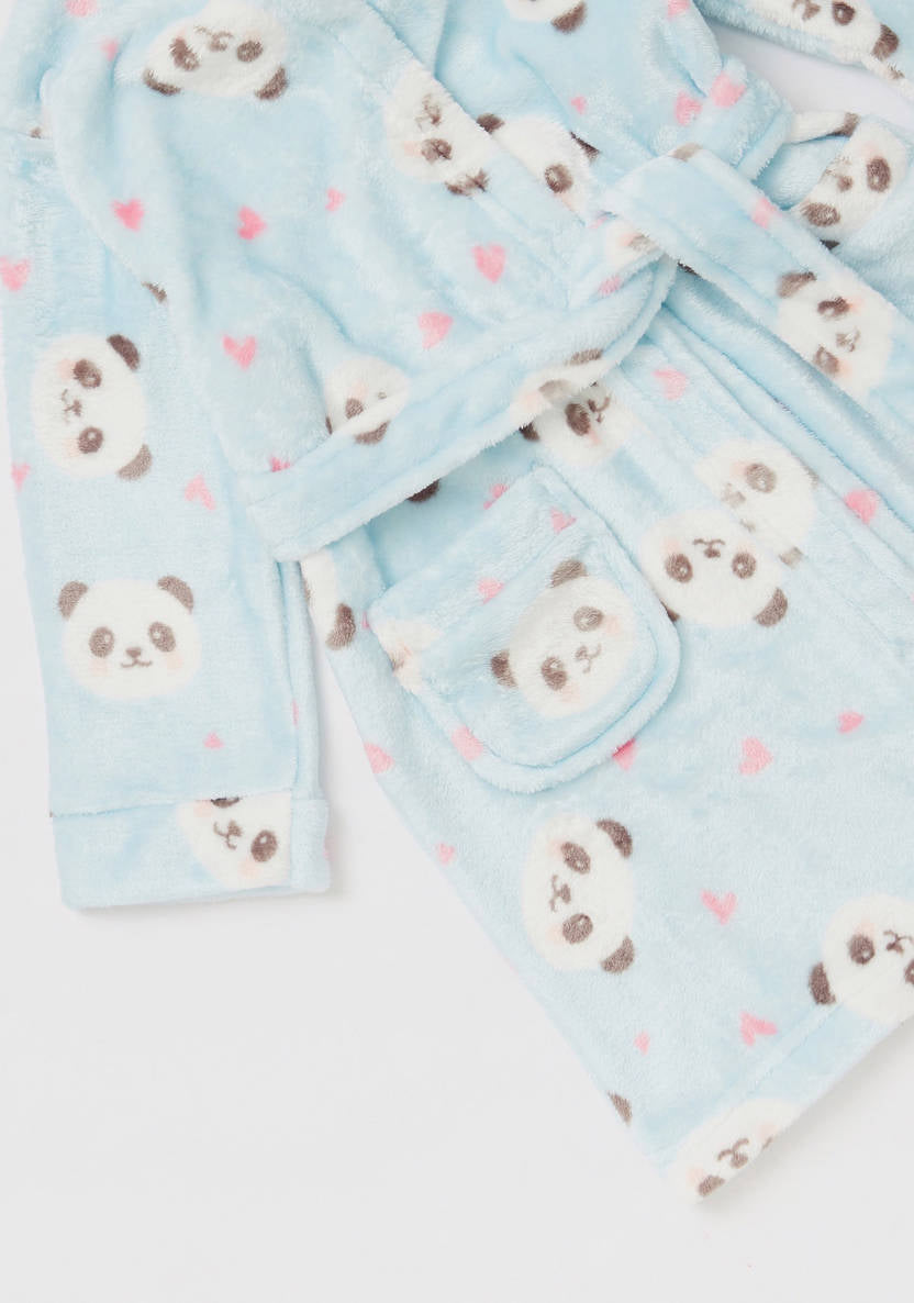 Max Robe Blue Panda Girls
