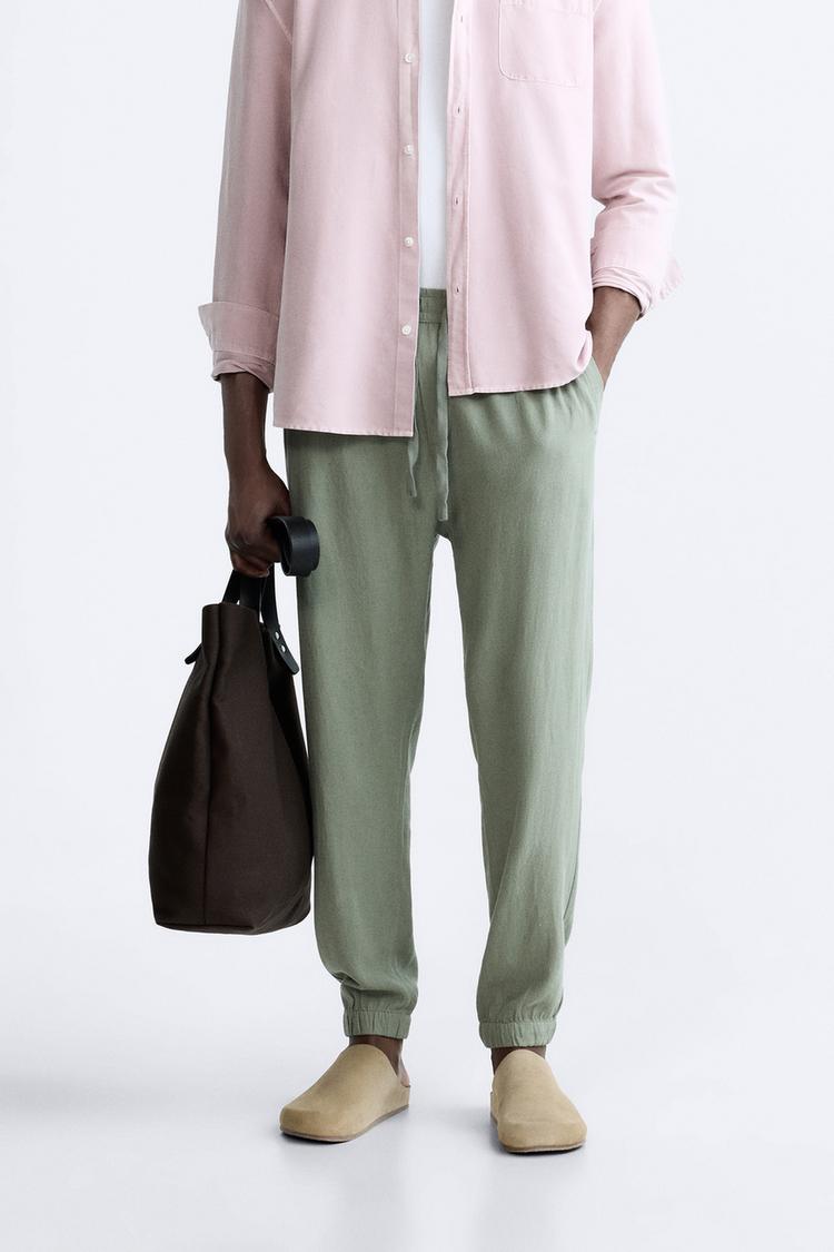 Zara Viscose Linen Pant