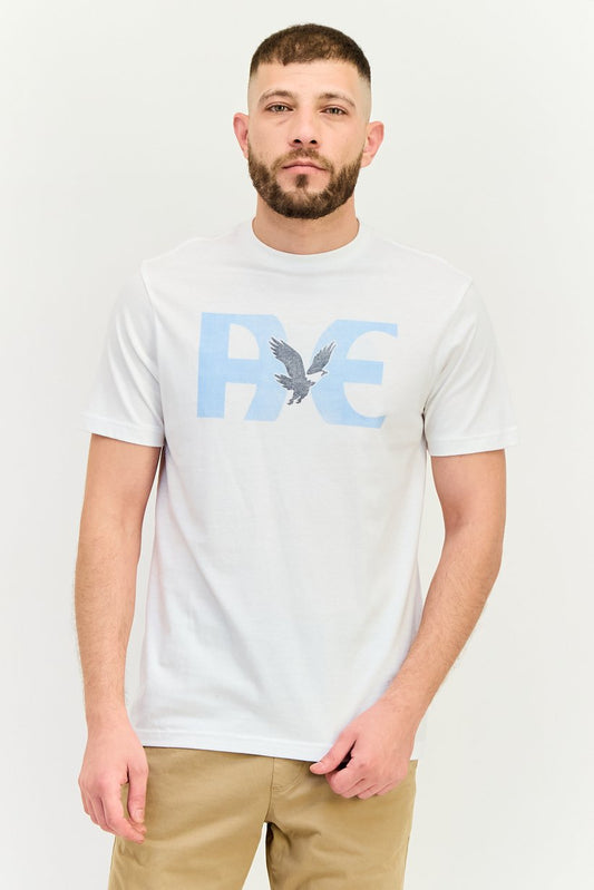 AMRICAN EAGLE  BLU/WHITE TSHIRT