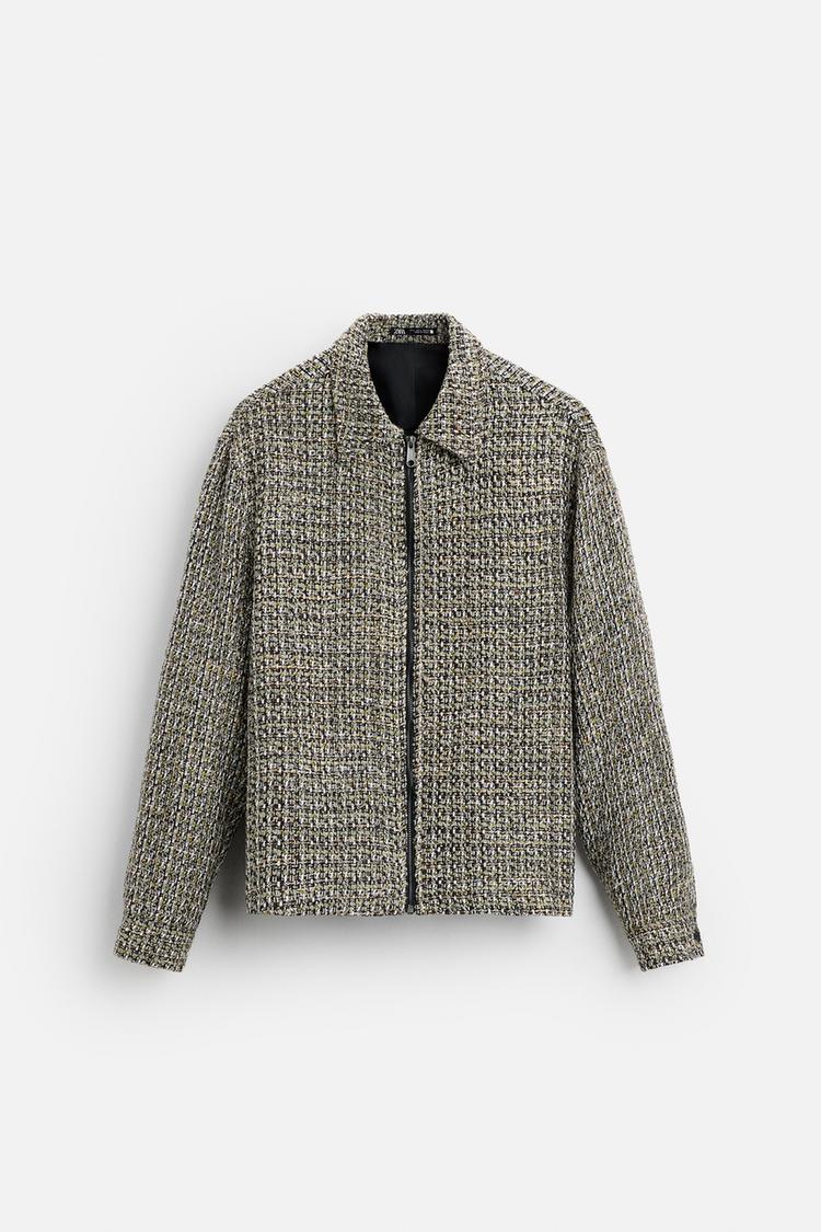 Jacket Zara textured Biege