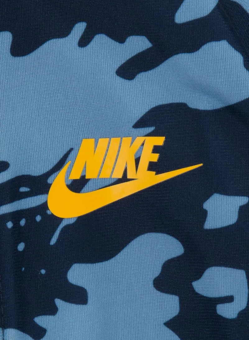 Nike Boys’ Blue Camo Tracksuit Set – Full-Zip Jacket & Joggers