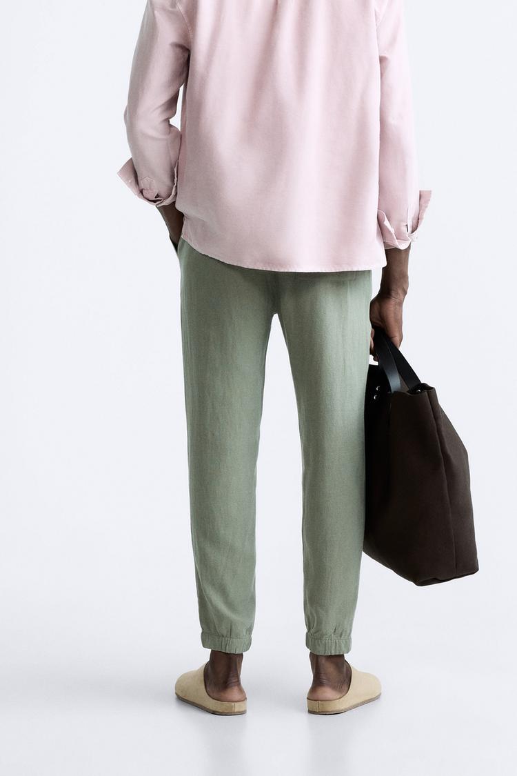 Zara Viscose Linen Pant