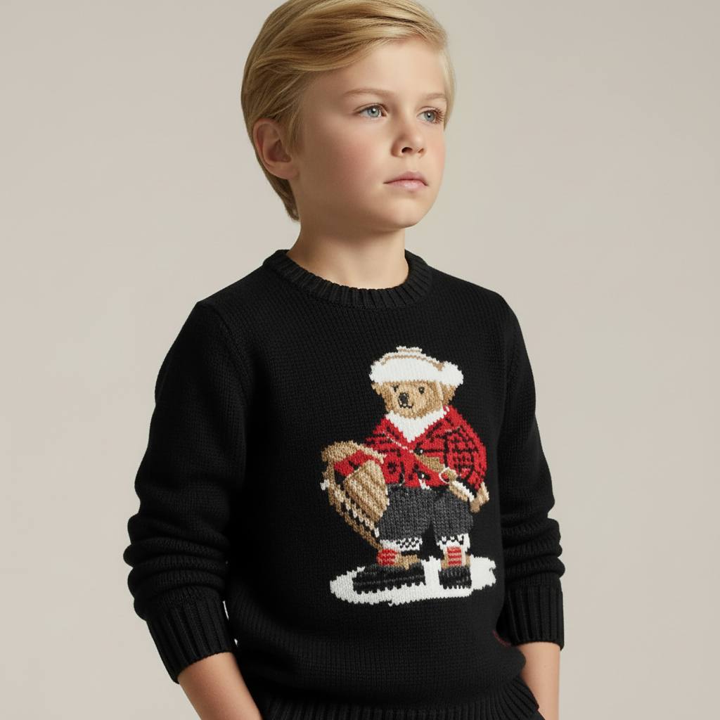 Polo Ralph Lauren Polo Bear knit sweater Black