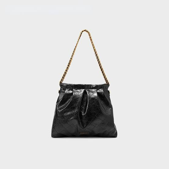 CHARLES & KEITH
Duo Double Chain Hobo Bag In Black