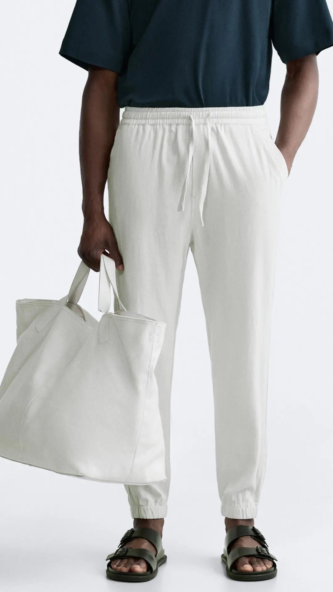 Zara Viscose Linen Pant