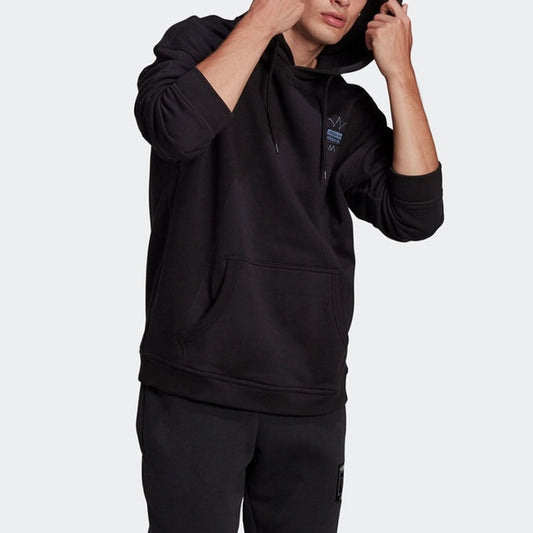 Adidas Hoodie Blue Logo Black