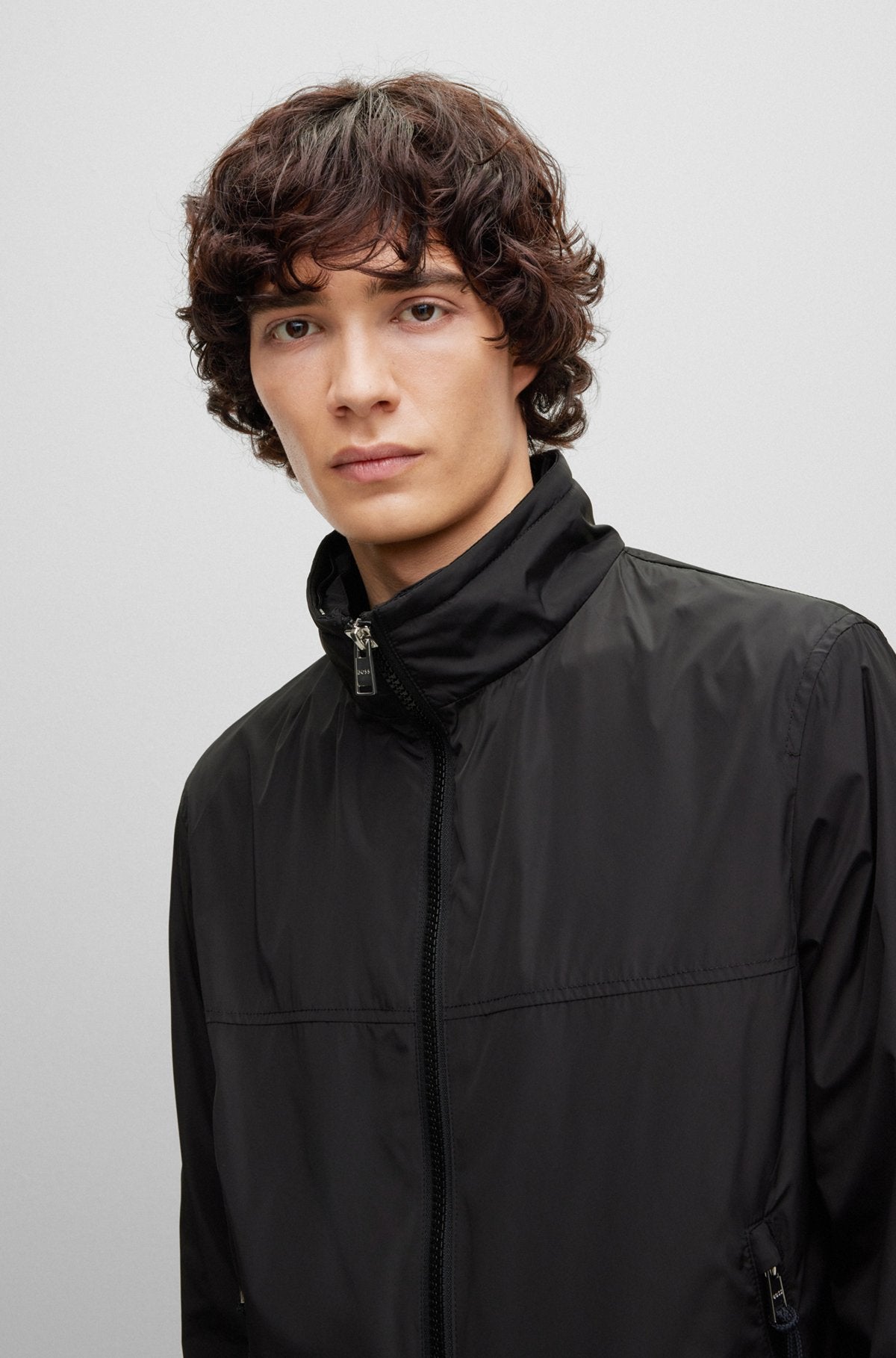 BOSS wind breaker jacket Black color
