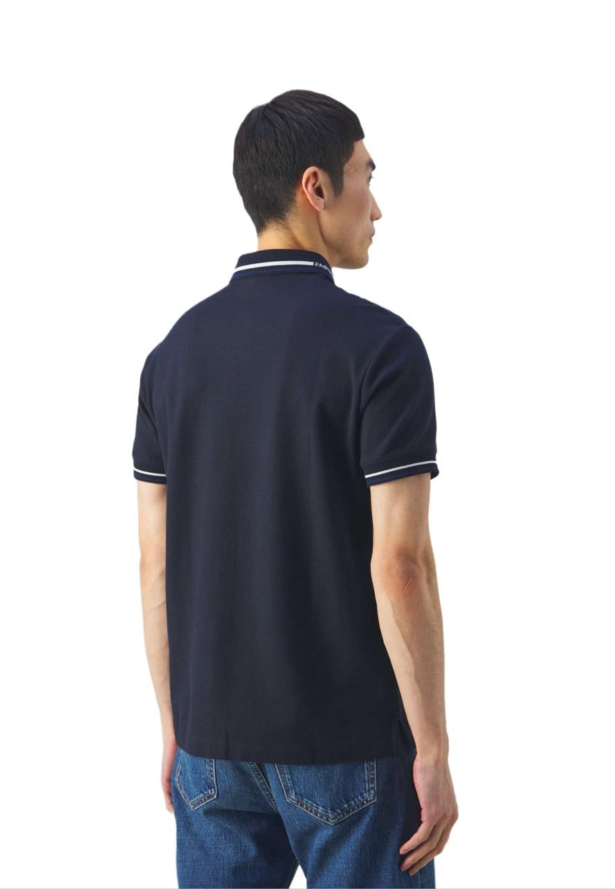 Emporio Armani Polo Cotton T-shirt   Slim fit navy