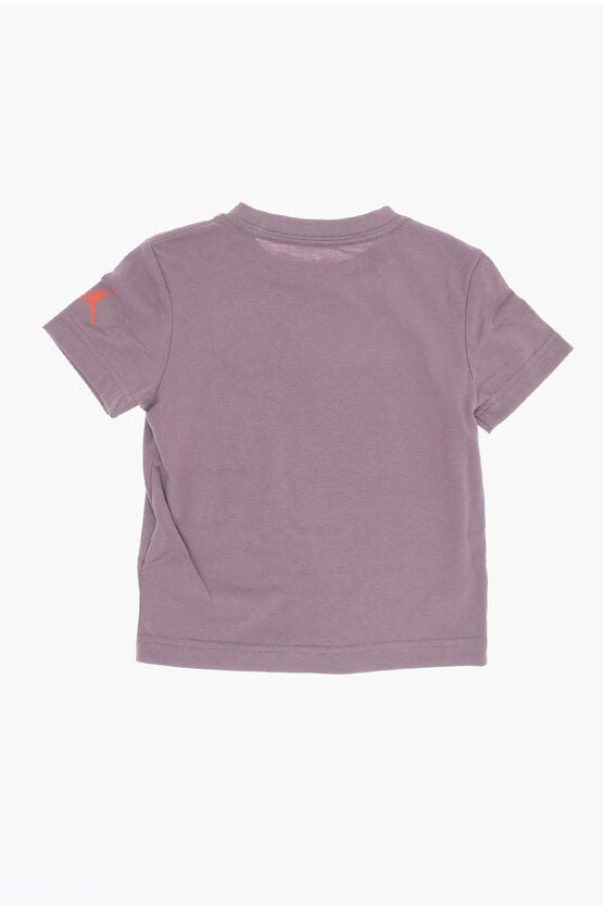 AIR JORDAN CREWNECK T-SHIRT AND SHORTS SET WITH PRINTED LOGO