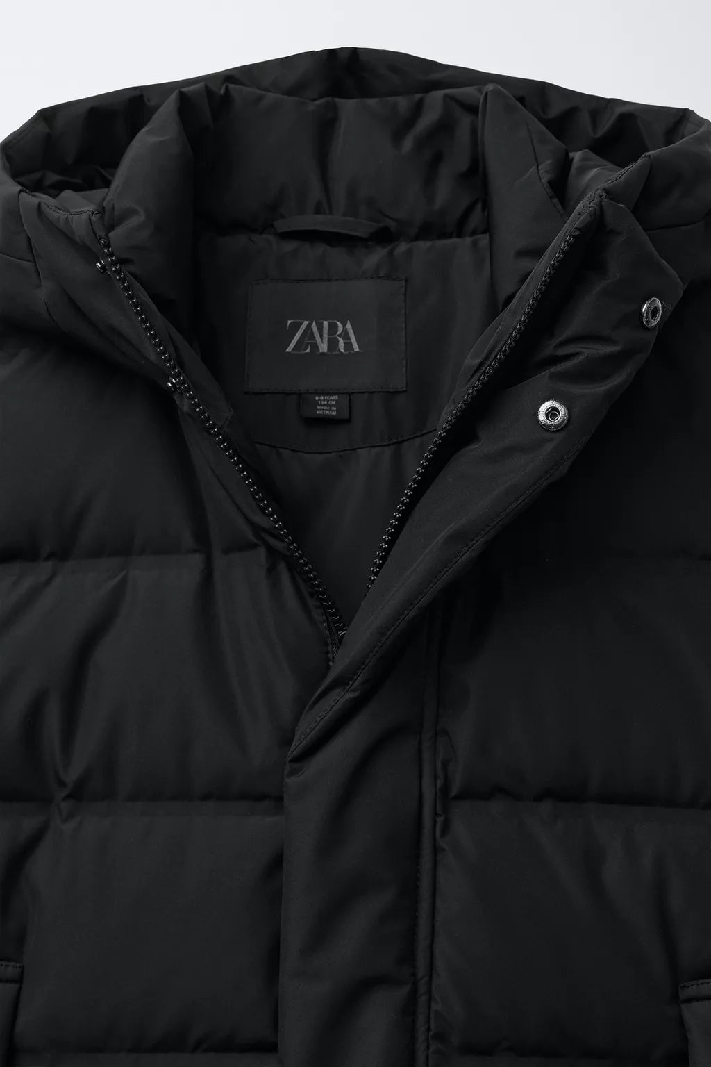 ZARA LONG 50% FEATHER AND 50% DOWN WATER REPELLENT
PUFFER JACKET