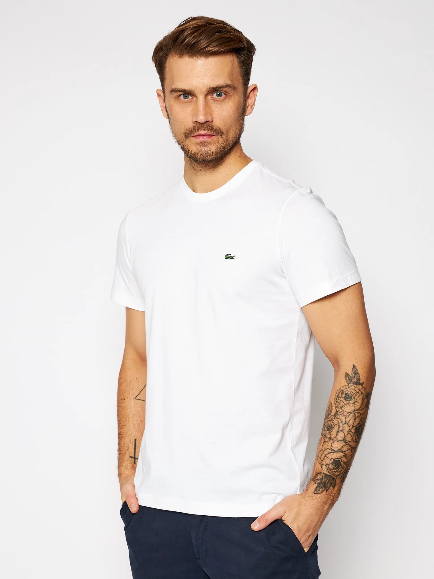 LACOSTE basic tshirt white