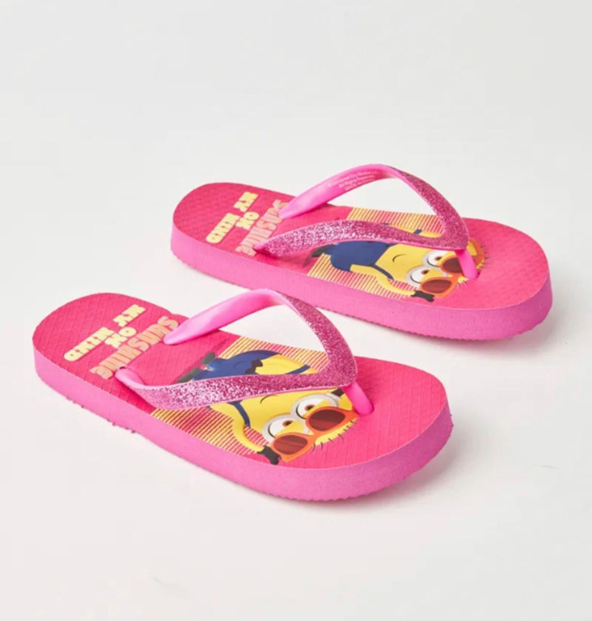Minions Slide Flip Flop Girls