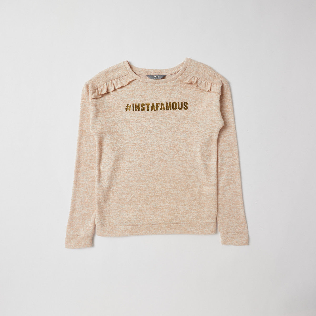 Max Pajama Brown Glitter Gold Cotton Girls 9-10Y