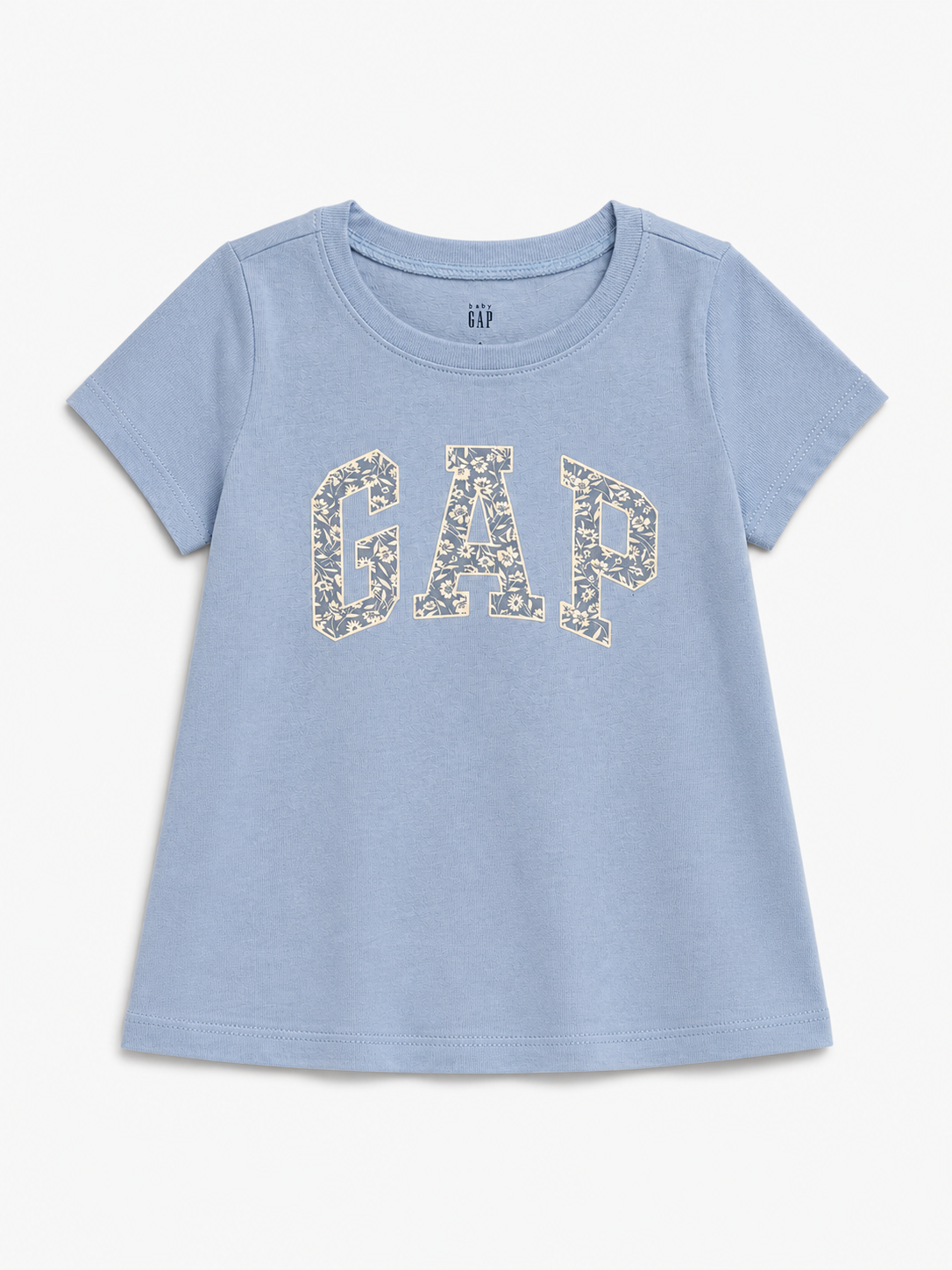 GAP Girls Blue Logo T-Shirt – Soft Cotton Casual Tee