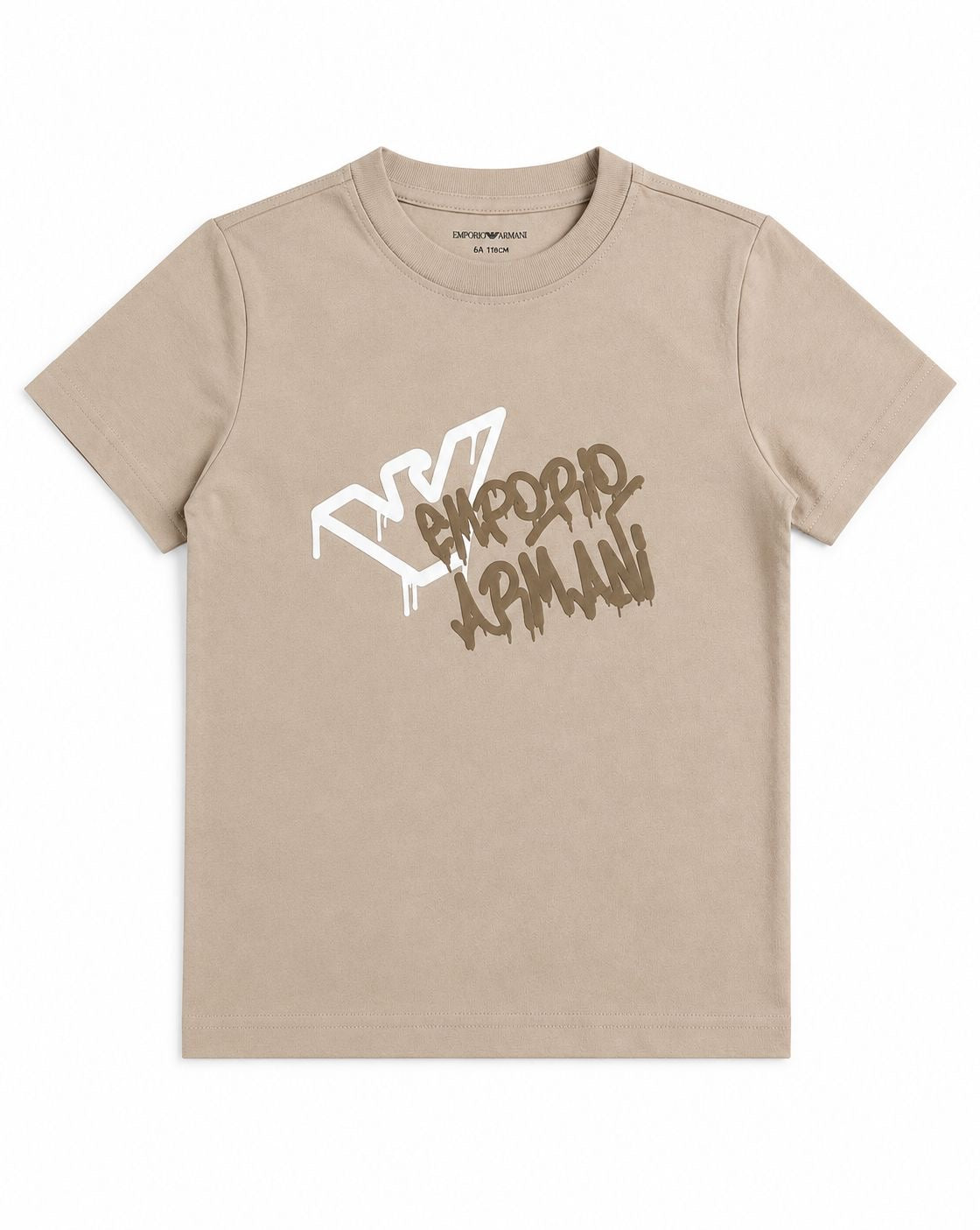 Emporio Armani Style Streetwear Tee for Kids