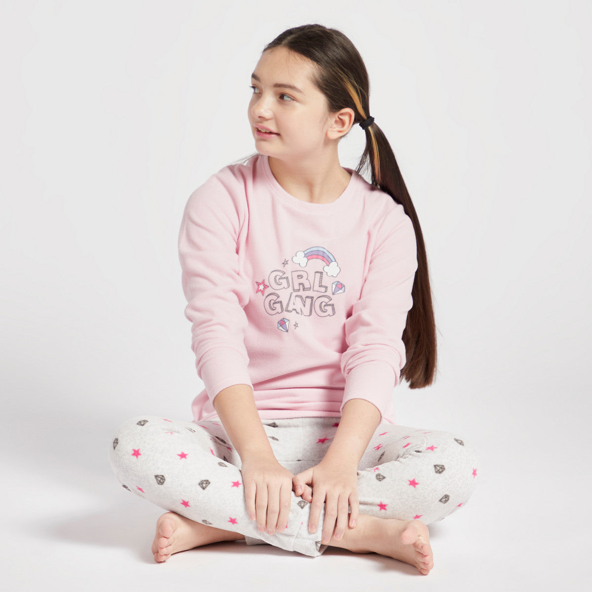 Max Pajama Pink Fleece Girls
