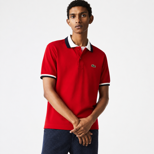 Lacoste red Reguler fit polo tshirt