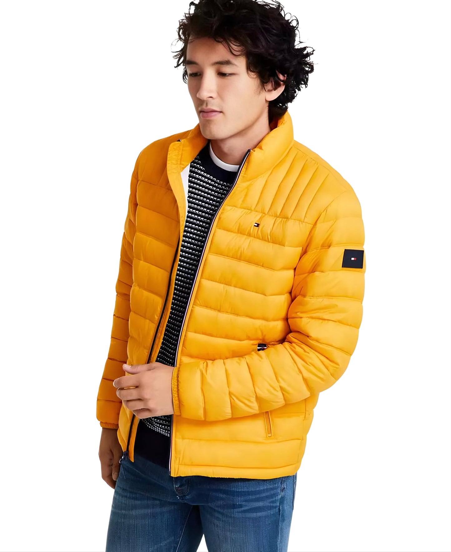 Tommy Hilfiger Light weight puffer jacket yellow