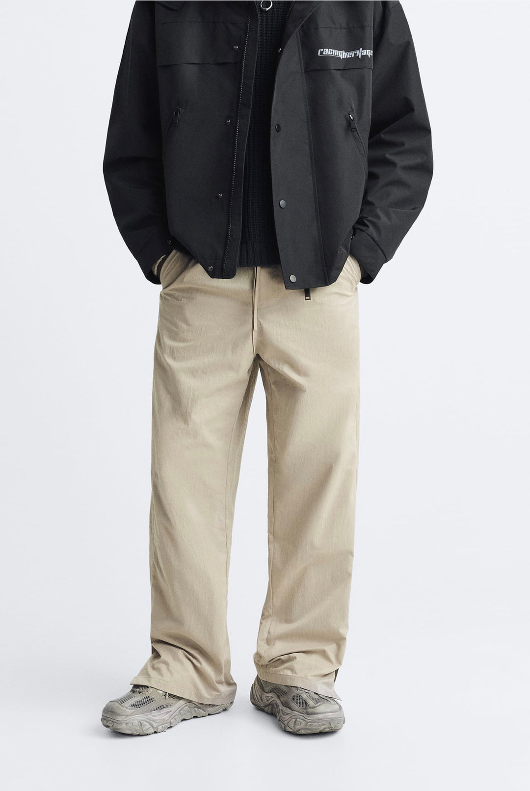 Zara Technical Trousers With Jogger Waist Pant