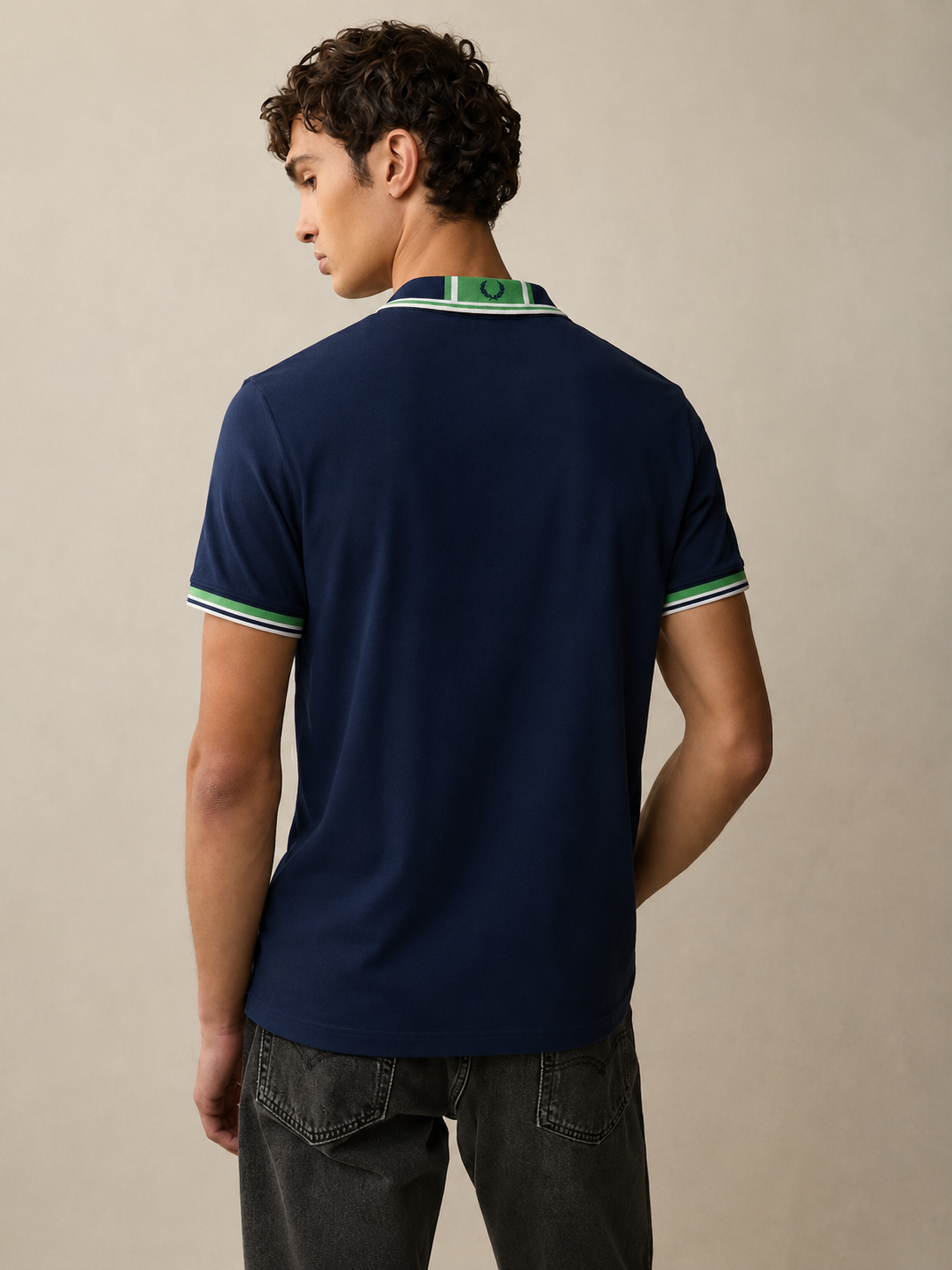 Fred Perry  blue polo shirt sqr