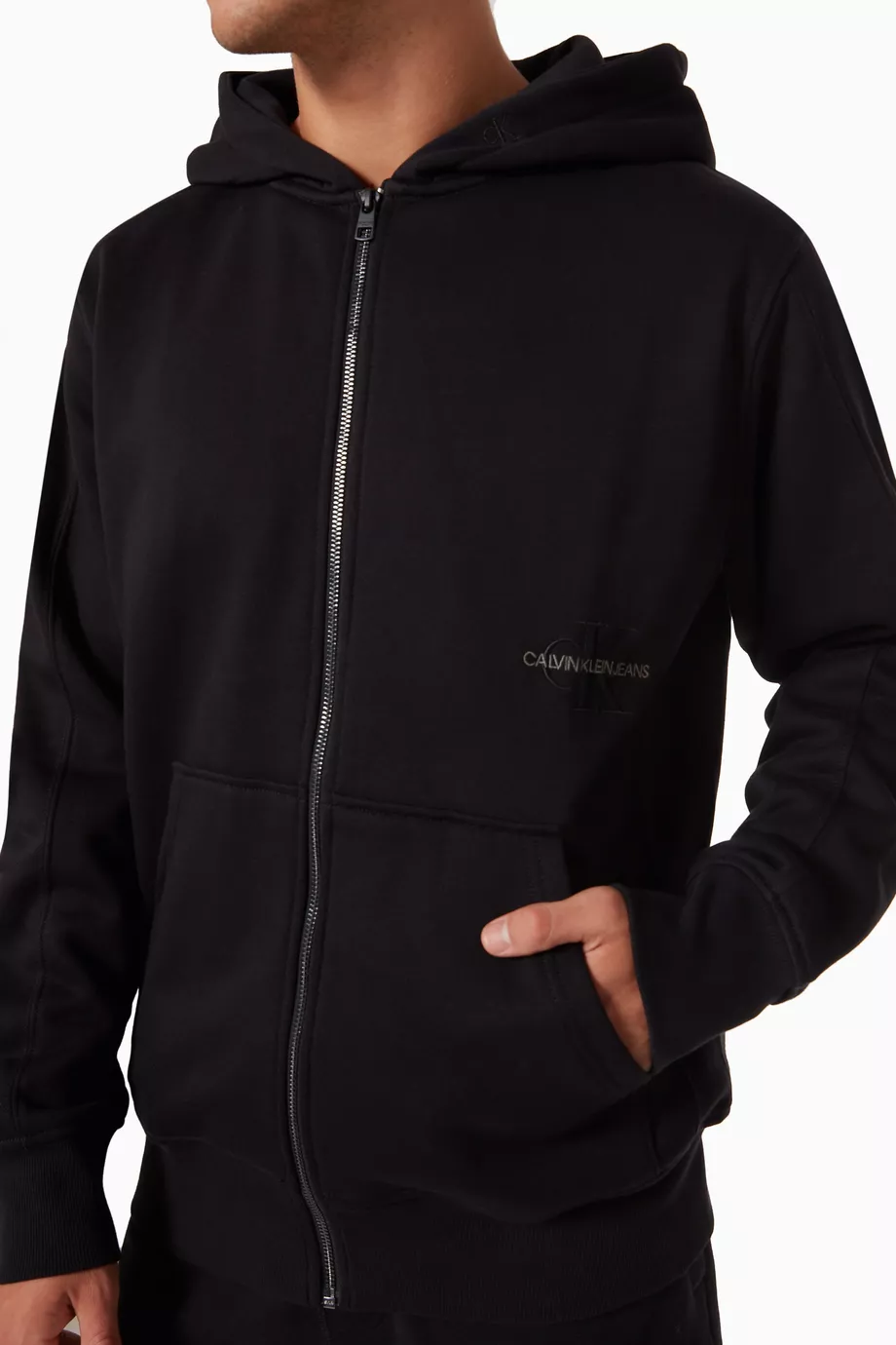 Calvin Klein Full Zipper Hoodied Melton