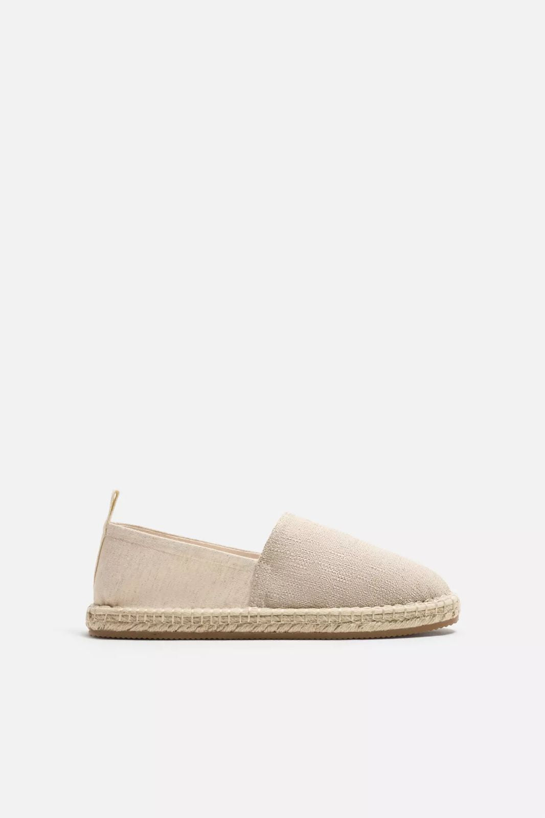 ZARA Textured Beige Espadrilles – Lightweight Summer Slip-On