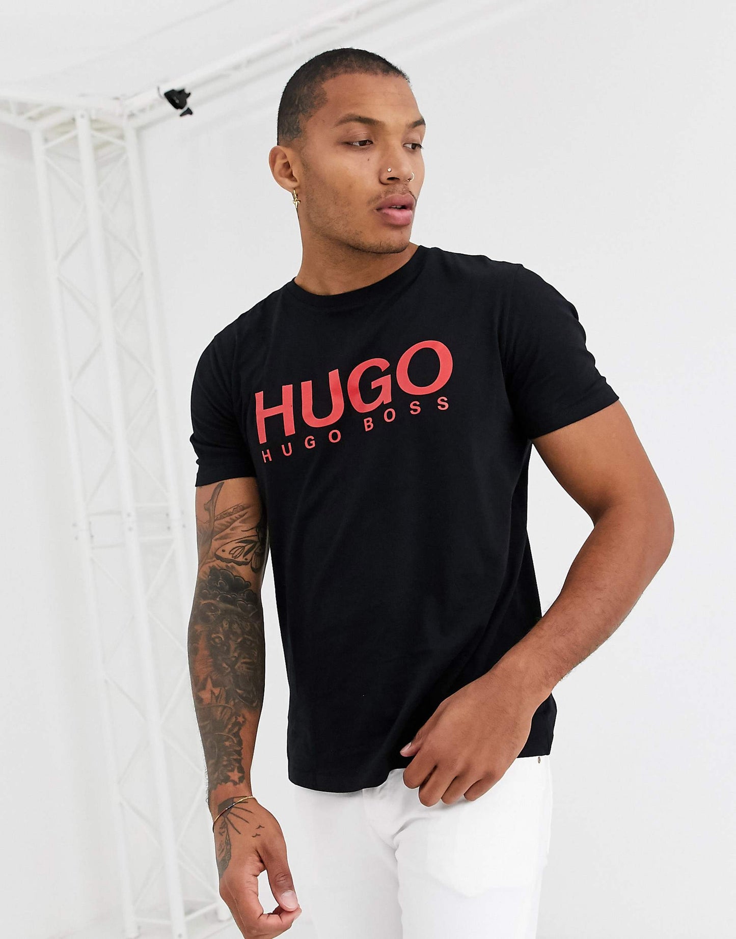 HUGO RED BG LOGO TSHIRT Black